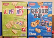 Benton's Mini Alphabet Cookies & Mini Chocolate Chip Cookies 12oz 340g (2 Boxes)