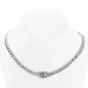 ANTI-TARNISH Cuban Miami Link 18" High Polish Stainless Steel 6mm CHOKER Chain