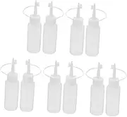 10Pcs Clear Squeeze Bottles with Precision Tip Ldpe Plastic Applicator Bottles for Acrylic and Craft Projects for Detailed DIY Work and Art Applications