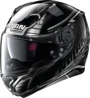 Nolan N87 Aulicus N-Com Helmet, black-silver, Size XS for Men Black Silver