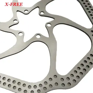 X-FREE 白鐵304不鏽鋼碟煞盤（180mm）附螺絲 國際六孔散熱碟盤 6孔碟片 碟煞盤片 自行車剎車圓盤