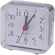 Fashion Creative Alarm Clock Bed Travel Mini Portable Compact Square Quartz Beep Table Silent Alarm Clock - White Practical and Useful Durable and Clever