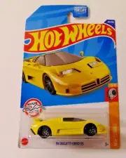 Hot Wheels 2022 '94 Bugatti EB110 SS Yellow RYU'S Rides #65 C Case HW Turbo