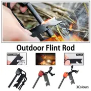 Emergency Magnesium Fire Starter Flint Rod Lighter for Camping Hiking Survival