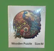 Peacock Wooden Puzzle NEW IN BOX