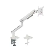 Brateck Single Monitor Arm Premium Slim Aluminum Spring White