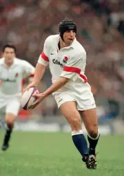 Danny Grewcock in action for England during the Rugby Union In- Old Rugby Photo