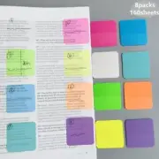 160 Sheets 8 Colors Sticky Notes Notepad Note Pads School Stationery