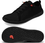 [Pulltop] Men's Barefoot Wide Toe Box Shoes - Minimalist Barefoot Shoes with Zero Drop Sole Extra Wide Slip on Walking Shoes for Men