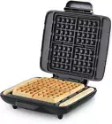 No-Drip Waffle Maker - Quick Heat, 4 Nonstick Molds for Family Fun