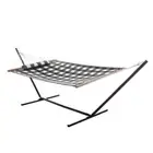 Castaway Quilted Hammocks 45"X51"X132" Hammock Bed Polyester Black+White Padded