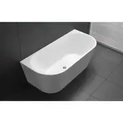 Bath Tub Back to Wall Bathroom Bathtub 1400mm White Best BM Atlanta BTA1400