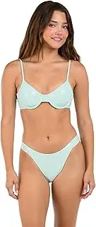 [Citrus] Women's Over The Shoulder Underwire Bralette Swimsuit Top