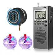 4Pcs Spirit Box Equipment Kit,with 2 LED Cat Ball 1 Spirit Box Speaker Paranormal Equipment Kit for Home Office Outdoor As Shown