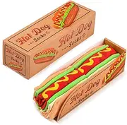 [CROWDJOLLY] Funny Food Sushi Burger Novelty Socks - Medium Size, 1 Count, Polypropylene Material, Rectangular Box