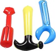Vaguelly 1Set Inflatable Tool Set for Construction Themed Kit with Hammer Wrench Screwdriver Safe Lightweight Engaging Pretend Play for Parties Family Fun