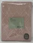 West Elm Cotton Canvas Fragmented Lines Curtain Drape (2) ~ 48 x 96 ~ Pink