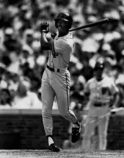 Willie McGee San Fransisco Giants bats 1990s Old Photo