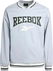 [Reebok] Boys' Active Sweatshirt - Woven Crew Neck Long Sleeve Pull Over Sweatshirt - Performance Pullover for Boys (S-XL)