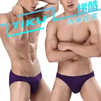在飛比找momo購物網優惠-【TIKU 梯酷】超彈貼身三角男內褲 紫色(TP1691)