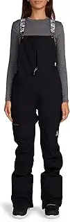 [dc] Collective Bib Womens Snowboard Pants Black Sz L