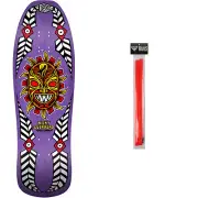 Powell Peralta Skateboard Deck Guerrero Mask Purple Old School Reissue, rails