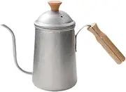ＫＬＫＣＭＳ Hand Coffee Kettle Stainless Steel Anti Scald Handle Comfortable Grip Gooseneck Tea Pot for Indoor Shop Home Picnic, Vintage Color