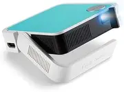ViewSonic M1 Mini Plus LED Portable Projector with WVGA, 120 LED Lumens, JBL Speaker, Smart Stand for Ceiling Projection, Built-in Battery, Wi-Fi Bluetooth connectivity