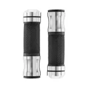 BikeMaster - HF104072S-1 - Grips with Tornado Bar End, 1in. - 135mm - Silver