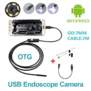 OTG 7mm USB Endoscope Inspection Camera Borescope Waterproof 6 LED For Android (for: Peugeot)