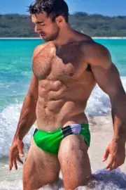 [G211] Male Model with Hunky Physique Posing for Art Photograph Glossy or Matte!