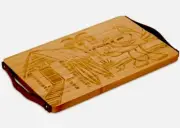 NEW Disney STITCH Wooden Kitchen Bamboo Serving Cutting Board Dual Handles
