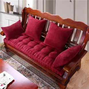 毛絨紅木沙發墊坐墊中式沙發坐墊實木防滑沙發墊飄窗墊加厚可定做 雙十一購物節