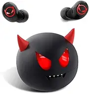 Jinpei Cute Litte Devils Wireless Earphones, Waterproof, CVC 8.0 Noise Cancelling in-Ear erbuds, TWS Stereo Headphones, Built in Mic Headset Premium Sound with Deep Bass,JE-01B_B29