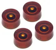 Amber Speed Knobs Compatible with Gibson Les Paul SG Electric Guitar (Set of ...