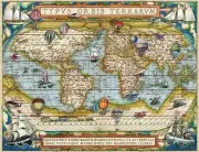 Jigsaw Puzzle International 16th Century Antique World Map LARGE 2000 piece NEW