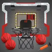 Mini Basketball Hoop Indoor with Scoreboard/LED Light, Glow in The Dark Door ...
