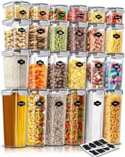 KICHLY Airtight Food Storage Containers With Lids (24 Pack) - Pantry