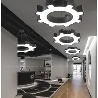 在飛比找蝦皮商城精選優惠-店鋪上新 燈具 辦公室 吊燈led創意 齒輪 藝術燈現代簡約