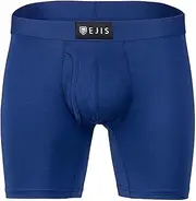 [Ejis] Men's Sweat Proof Boxer Briefs w/Fly, Anti-Odor Silver, Micro Modal Underwear