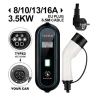 Electric Car Charger Type 2 32A 16A Charger Type 1 EV Charger Portable Electric Vehicle Charging Cable GBT for Tesla BYD TYPE 2 16A EU Plug