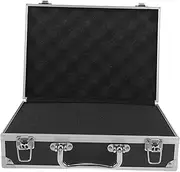 POPETPOP Portable Aluminum Alloy Tool Box Durable Storage Case with Sponge Lining for Instruments and Documents for Professionals the Go Versatile Use Office and Home