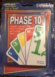 New Sealed PHASE 10 Card Game FUNDEX 1998