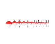 14Pcs Set Eps Foam Fish Float With Stick For Fishing Outdoor White Red