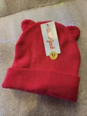 CAT & JACK YOUTH BEAR EARS PINK HAT OSFM