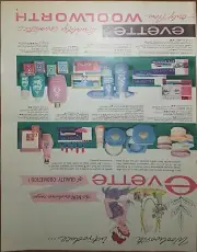 VINTAGE 1960s EVETTE COSMETICS SINGLE PAGE MAGAZINE ADVERT