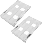 KONTONTY 2pcs Mini Fridge Beverage Storage Rack Cooler Soda Beer Can Organizer Slide Drawer Accessory for Refrigerator Pantry