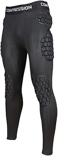 Shinestone Men's Sport Soccer Long Pants Crashproof Men Goal Keeper Goalie Padded Trousers