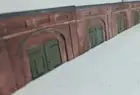 5 X Detailed Model Railway Retaining Wall With Workshop N Gauge