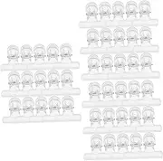 FRCOLOR 3sets Nail Art Fixing Clips Set Extend Nail Holding Clamps Sturdy Plastic Fixing Clips for Salon Diy 30pcs*3